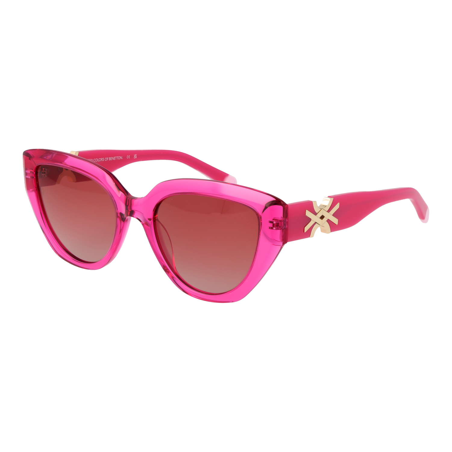 Sunglasses Benetton Cat Eye με Acetate σκελετό