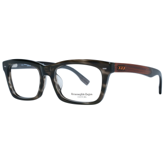 Σκελετός Γυαλιών  Ermenegildo Zegna Rectangle με Acetate, Wood & Horn σκελετό