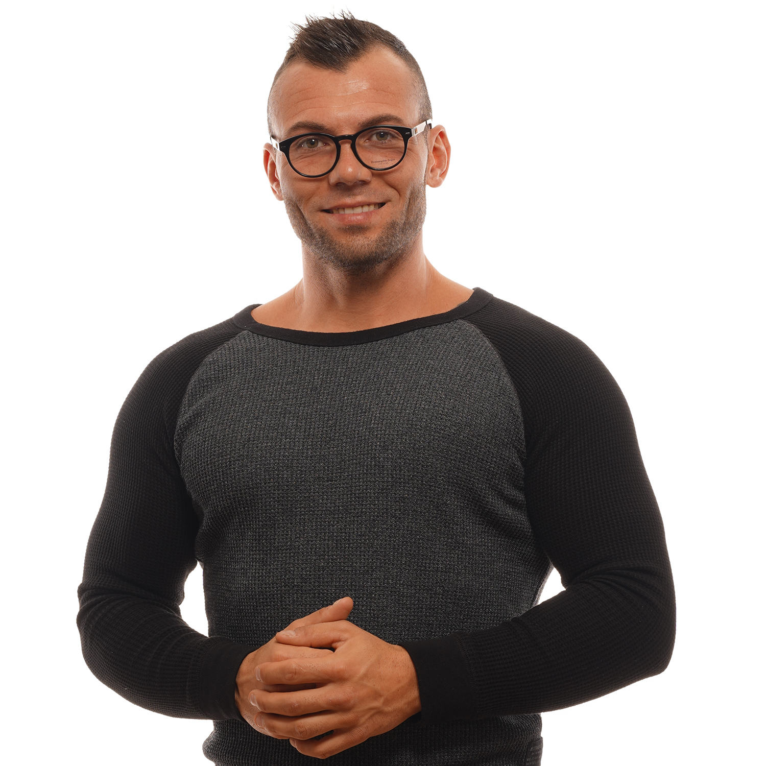 Σκελετός Γυαλιών Ermenegildo Zegna Round με Plastic σκελετό - Image 4