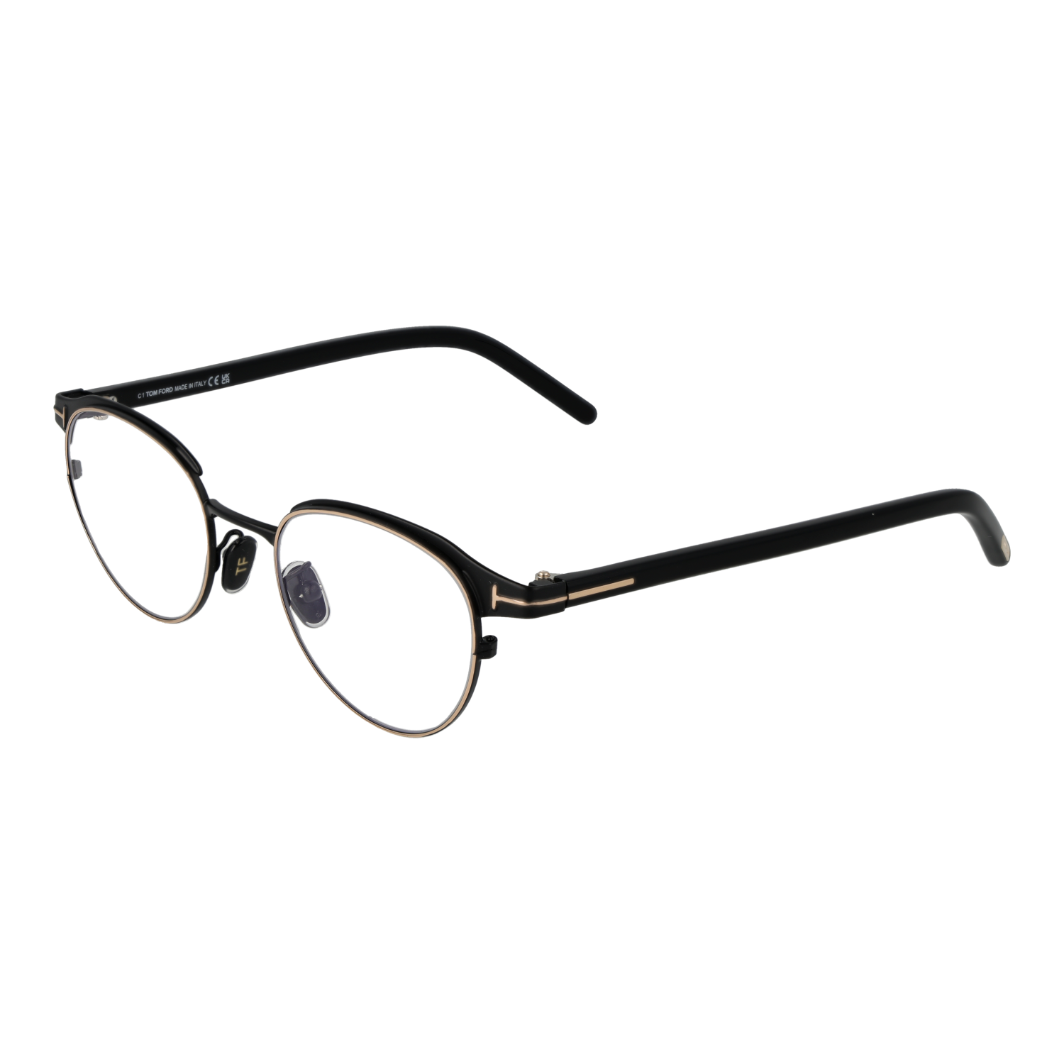 Frames with Blue-Filter Lenses Tom Ford Panto με Μεταλλικό σκελετό