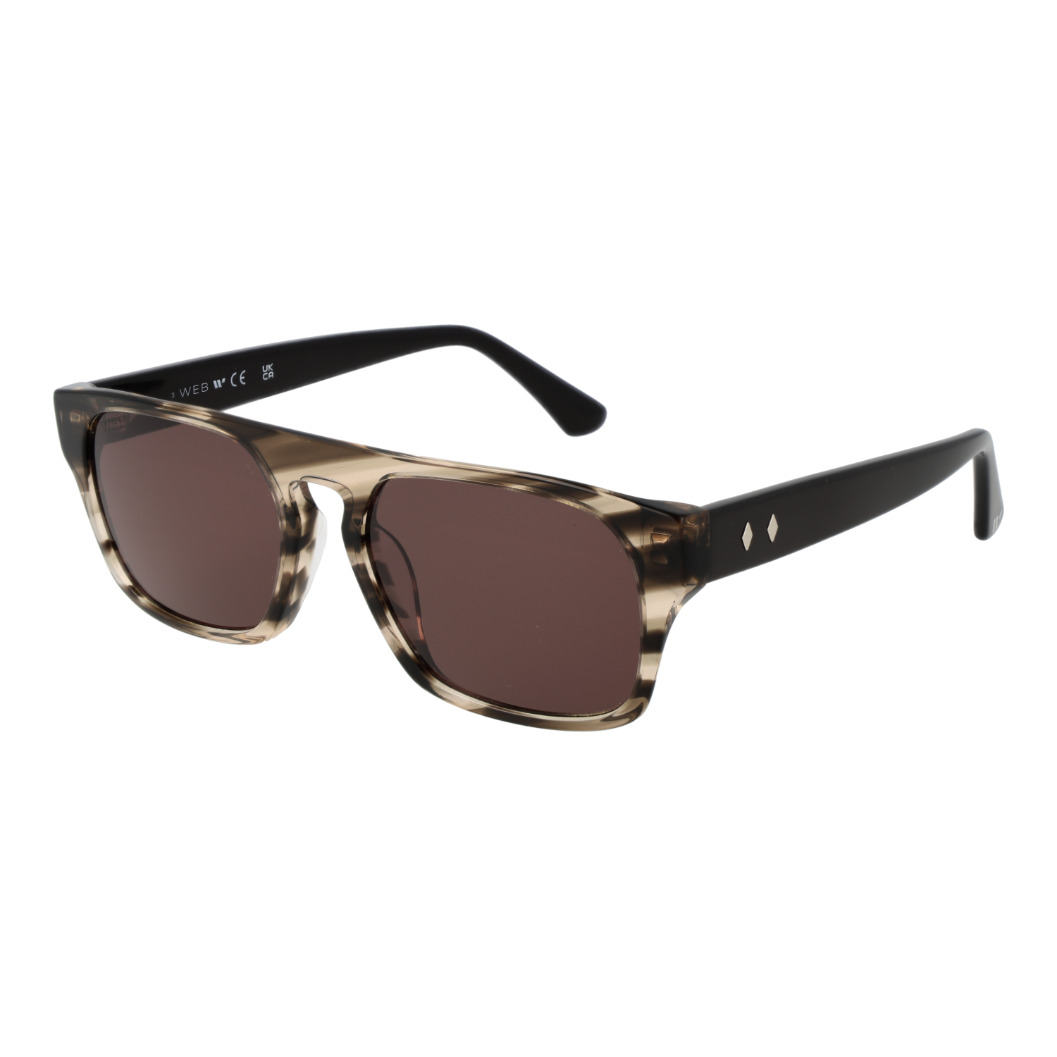 Sunglasses Web Rectangle με Acetate σκελετό - Image 4