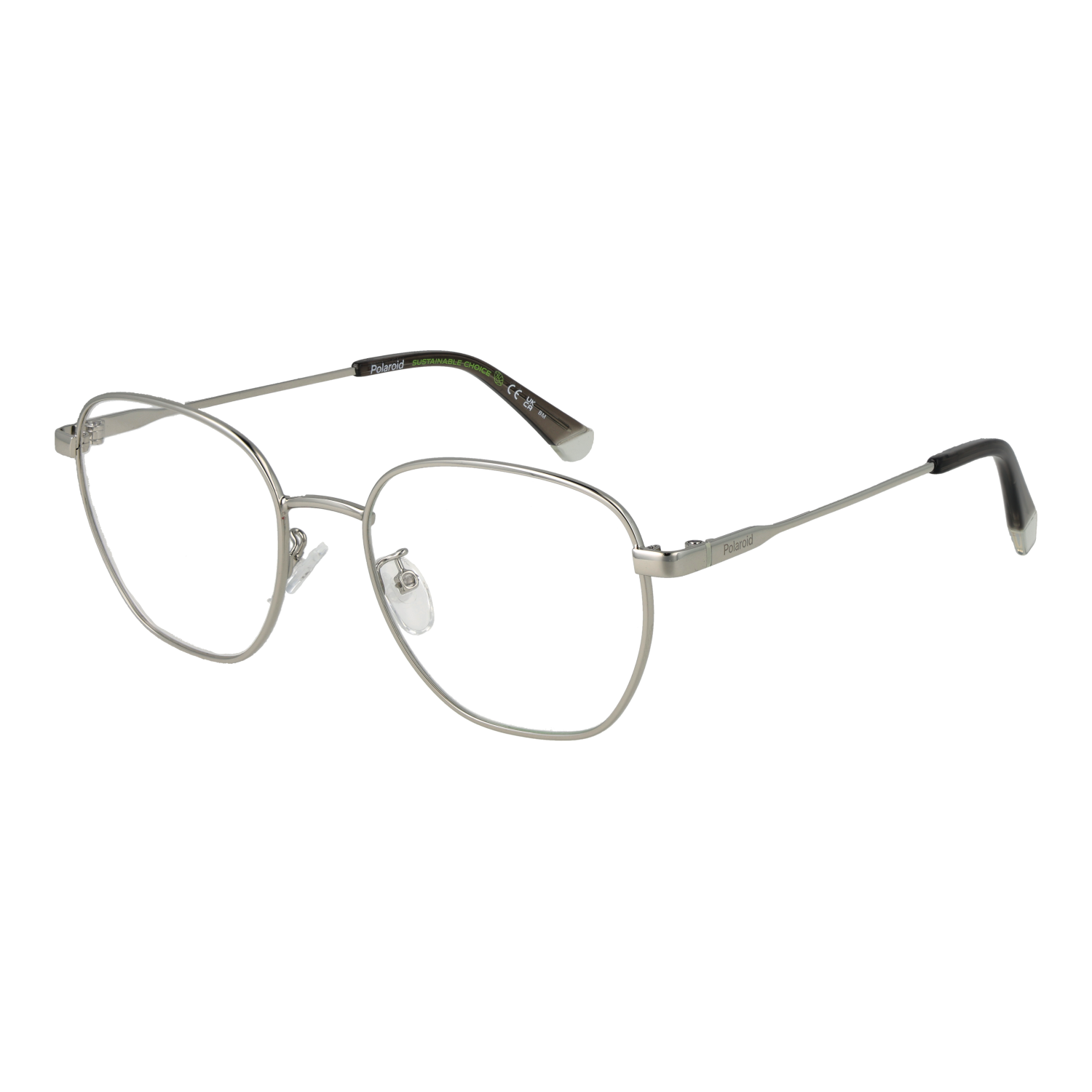 Σκελετός Γυαλιών Polaroid Rectangle με Μεταλλικό σκελετό