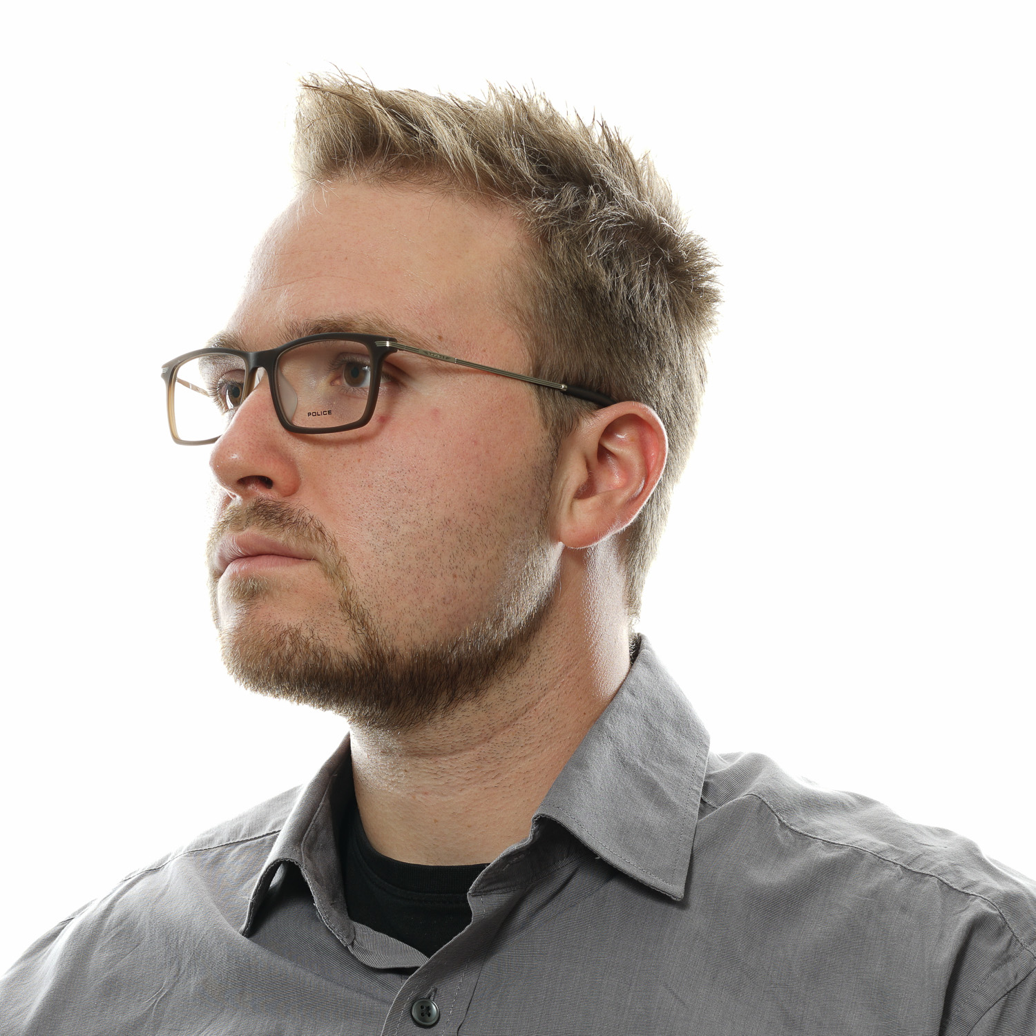 Σκελετός Γυαλιών Police Rectangle με Μεταλικό & Πλαστικό σκελετό - Image 4